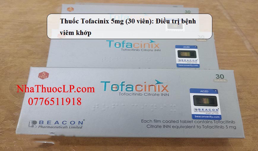 Tương tác thuốc Tofacinix 5mg
