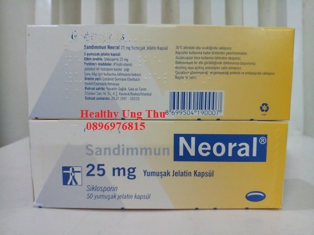 Thuốc Neoral 25mg được xem là thuốc đầu tay trong chống thải ghép