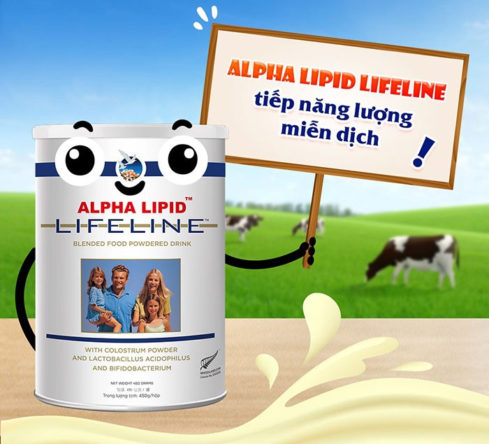 Sữa non alpha lipid lifeline chăm sóc sức đề kháng bảo vệ cơ thể